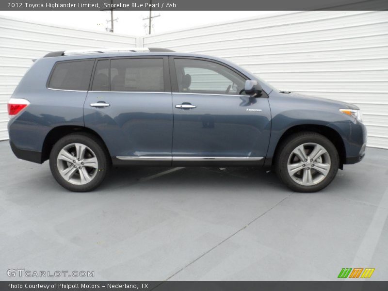 Shoreline Blue Pearl / Ash 2012 Toyota Highlander Limited