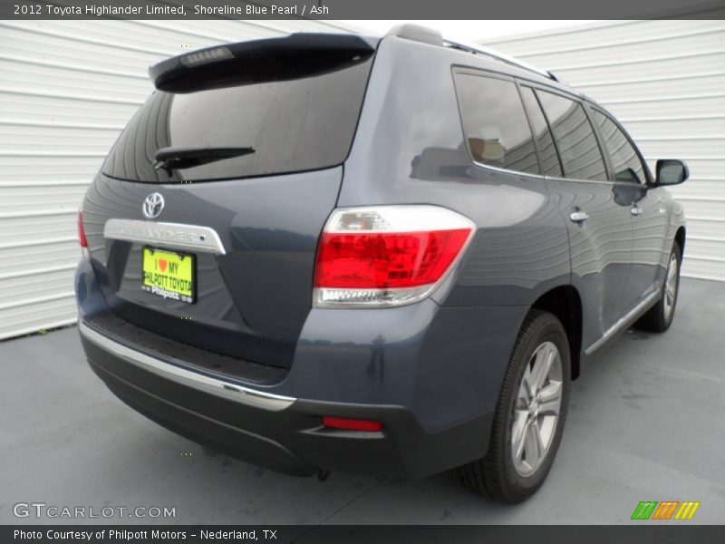 Shoreline Blue Pearl / Ash 2012 Toyota Highlander Limited