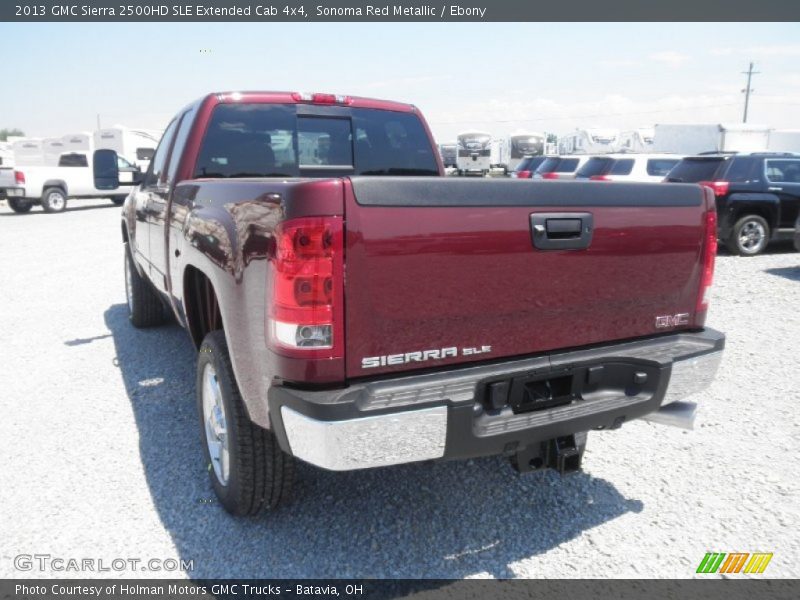 Sonoma Red Metallic / Ebony 2013 GMC Sierra 2500HD SLE Extended Cab 4x4