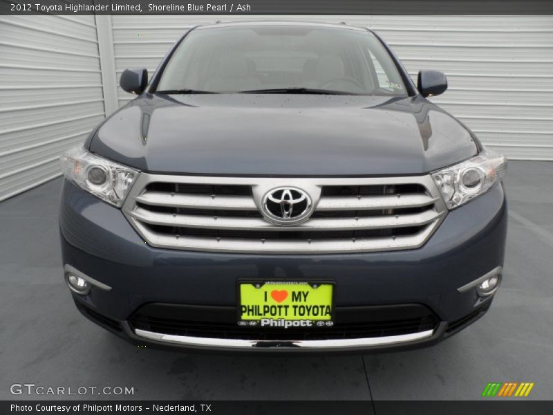 Shoreline Blue Pearl / Ash 2012 Toyota Highlander Limited