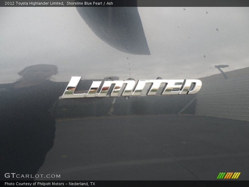 Shoreline Blue Pearl / Ash 2012 Toyota Highlander Limited