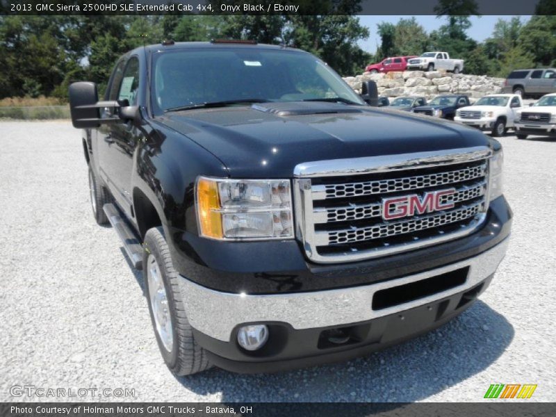 Onyx Black / Ebony 2013 GMC Sierra 2500HD SLE Extended Cab 4x4