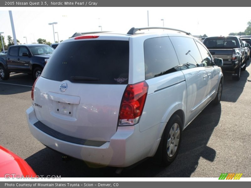 Nordic White Pearl / Gray 2005 Nissan Quest 3.5