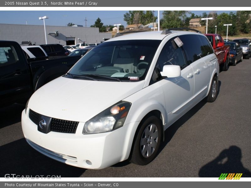 Nordic White Pearl / Gray 2005 Nissan Quest 3.5