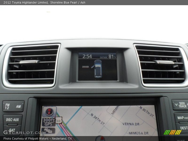 Shoreline Blue Pearl / Ash 2012 Toyota Highlander Limited