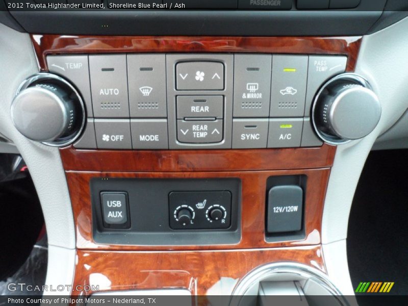 Shoreline Blue Pearl / Ash 2012 Toyota Highlander Limited
