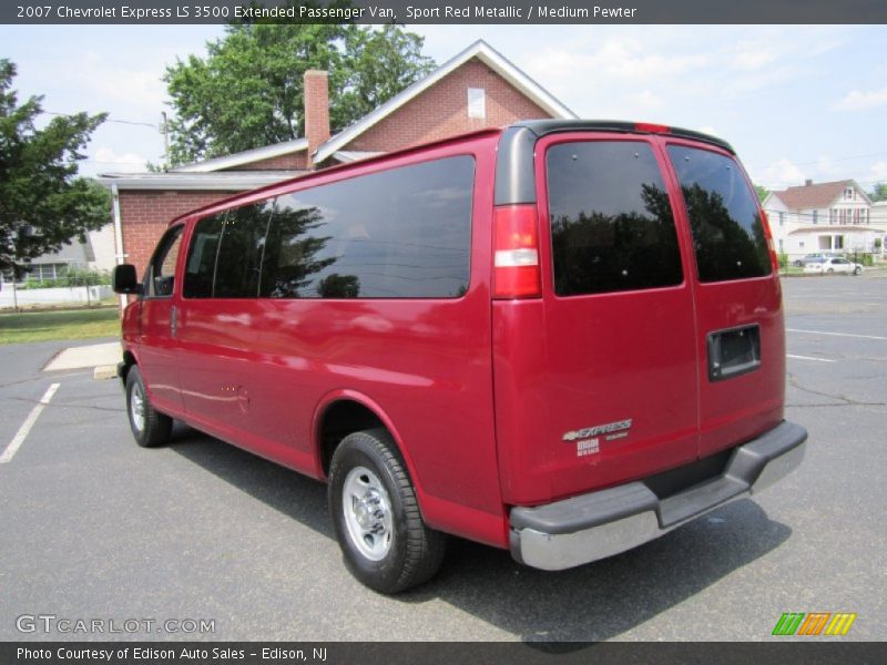 2007 Express LS 3500 Extended Passenger Van Sport Red Metallic