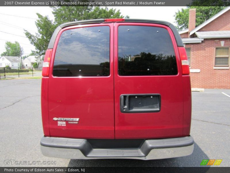 Sport Red Metallic / Medium Pewter 2007 Chevrolet Express LS 3500 Extended Passenger Van
