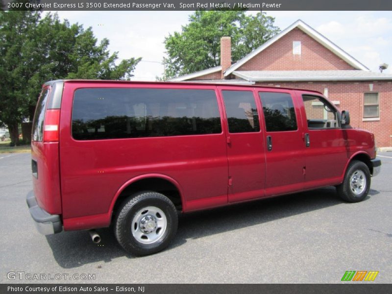 Sport Red Metallic / Medium Pewter 2007 Chevrolet Express LS 3500 Extended Passenger Van