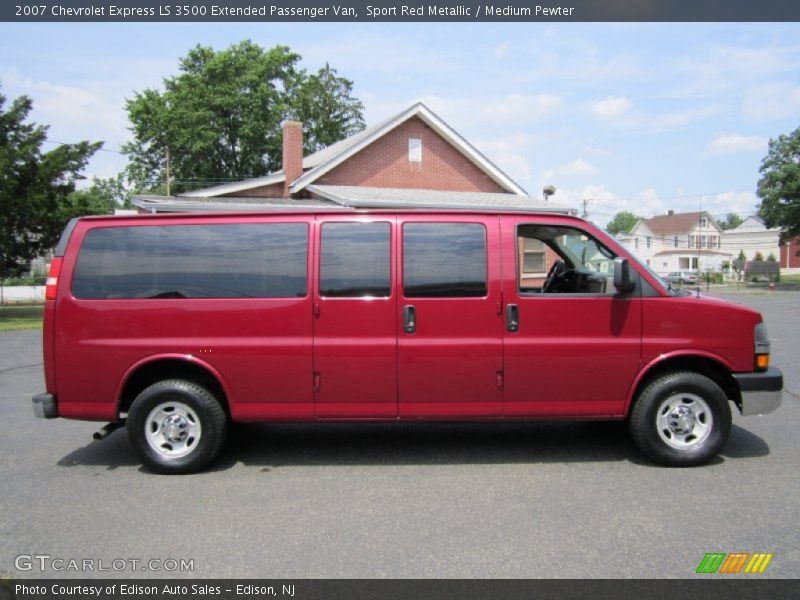 Sport Red Metallic / Medium Pewter 2007 Chevrolet Express LS 3500 Extended Passenger Van