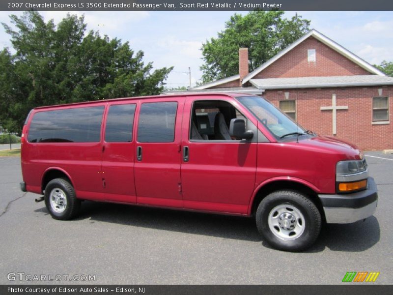 Sport Red Metallic / Medium Pewter 2007 Chevrolet Express LS 3500 Extended Passenger Van