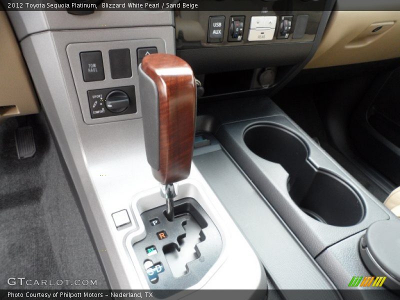Blizzard White Pearl / Sand Beige 2012 Toyota Sequoia Platinum