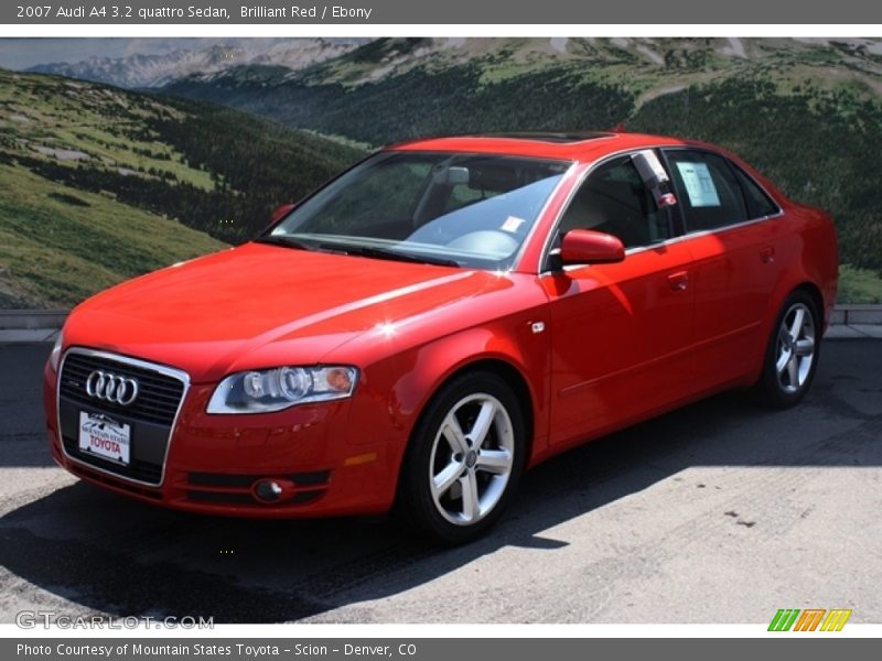 Brilliant Red / Ebony 2007 Audi A4 3.2 quattro Sedan