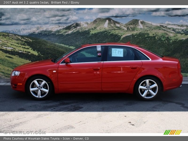 Brilliant Red / Ebony 2007 Audi A4 3.2 quattro Sedan