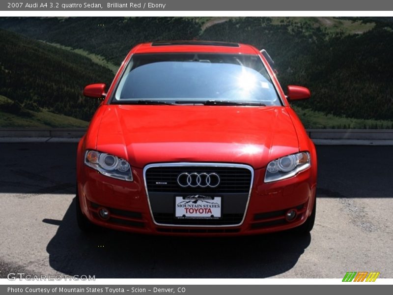 Brilliant Red / Ebony 2007 Audi A4 3.2 quattro Sedan