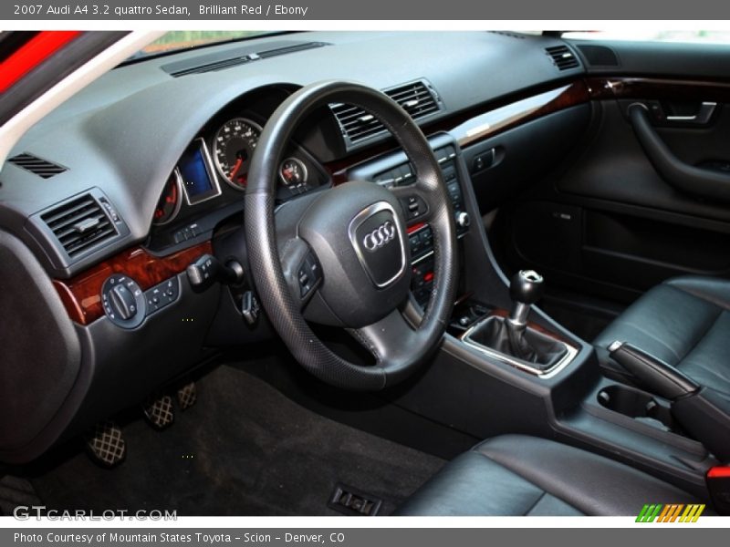 Brilliant Red / Ebony 2007 Audi A4 3.2 quattro Sedan