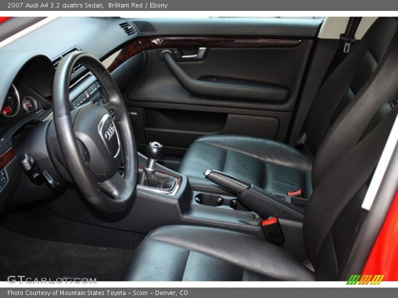Brilliant Red / Ebony 2007 Audi A4 3.2 quattro Sedan