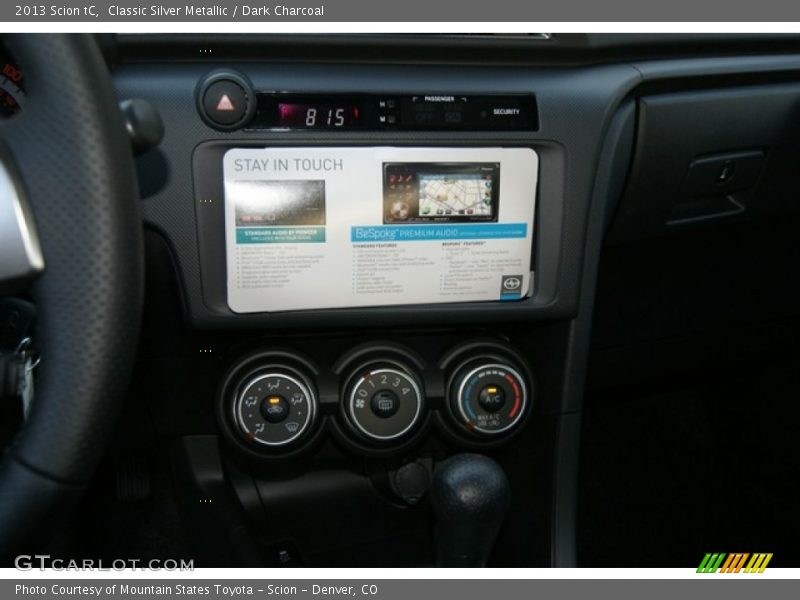 Classic Silver Metallic / Dark Charcoal 2013 Scion tC