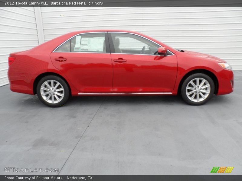 Barcelona Red Metallic / Ivory 2012 Toyota Camry XLE