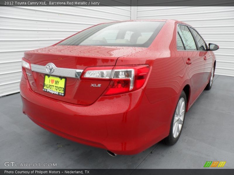 Barcelona Red Metallic / Ivory 2012 Toyota Camry XLE