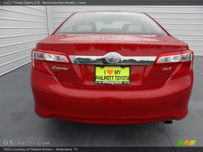 Barcelona Red Metallic / Ivory 2012 Toyota Camry XLE