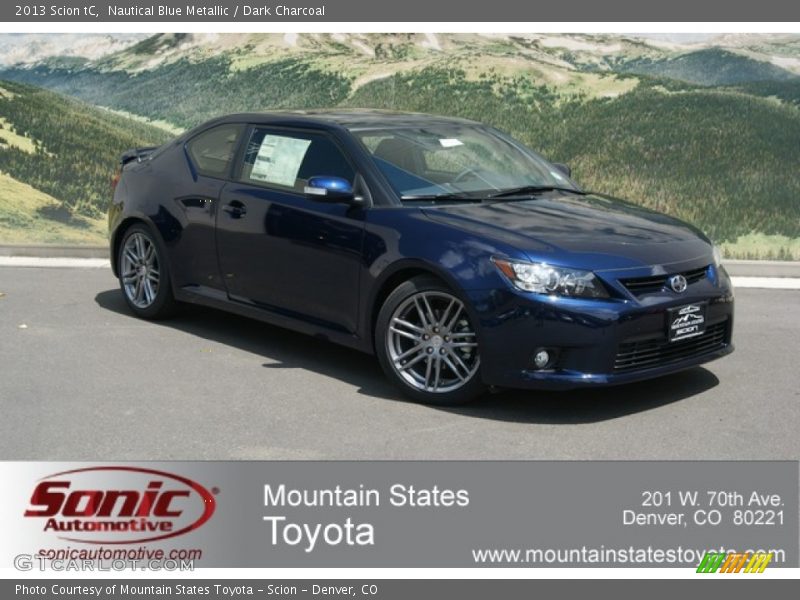 Nautical Blue Metallic / Dark Charcoal 2013 Scion tC