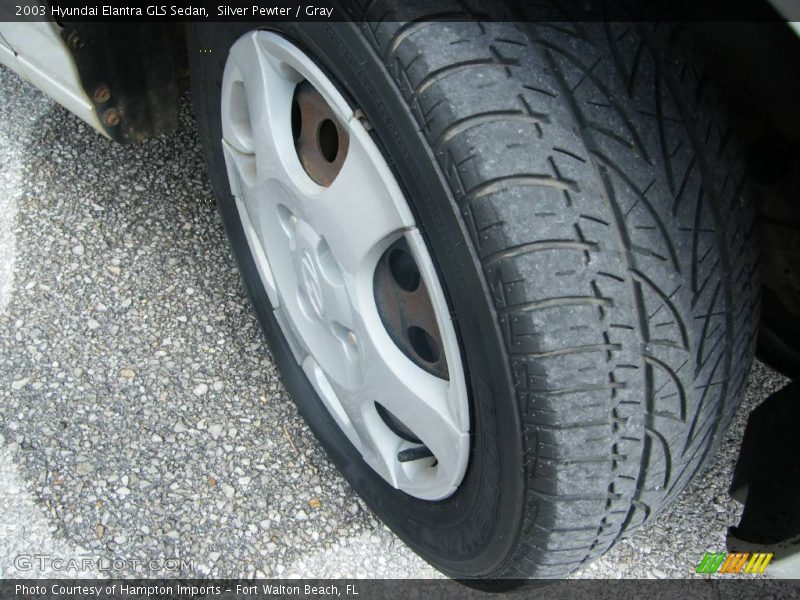 Silver Pewter / Gray 2003 Hyundai Elantra GLS Sedan