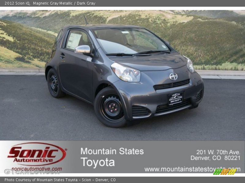 Magnetic Gray Metallic / Dark Gray 2012 Scion iQ