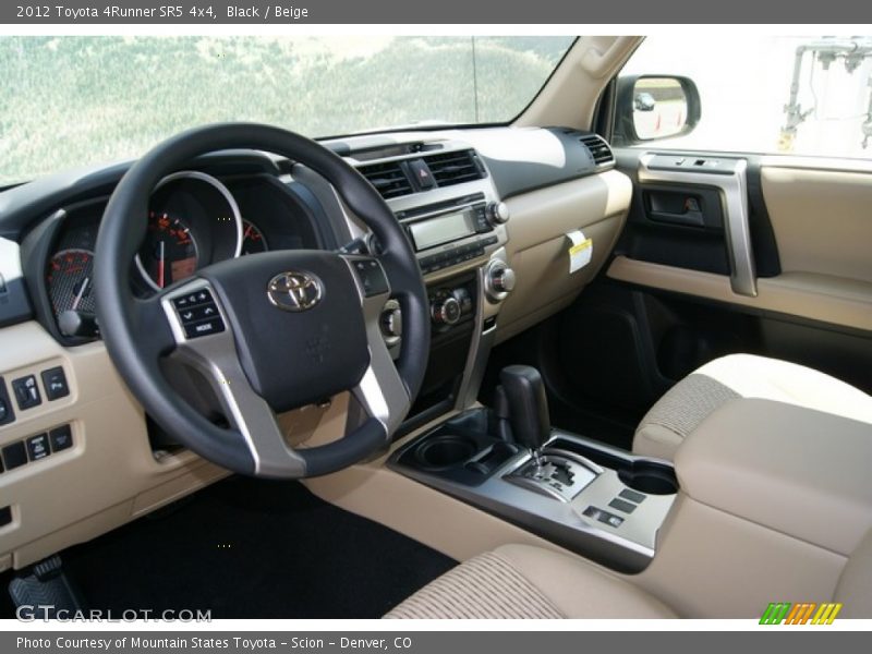 Black / Beige 2012 Toyota 4Runner SR5 4x4