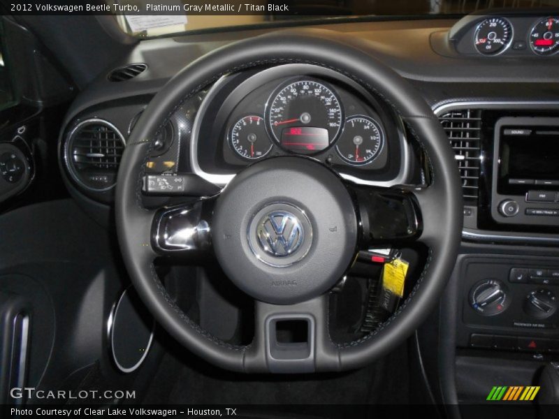 Platinum Gray Metallic / Titan Black 2012 Volkswagen Beetle Turbo