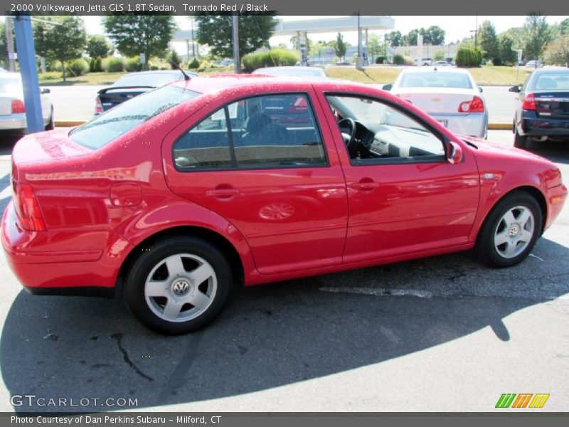 Tornado Red / Black 2000 Volkswagen Jetta GLS 1.8T Sedan
