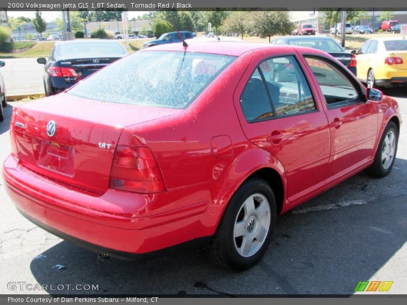 Tornado Red / Black 2000 Volkswagen Jetta GLS 1.8T Sedan
