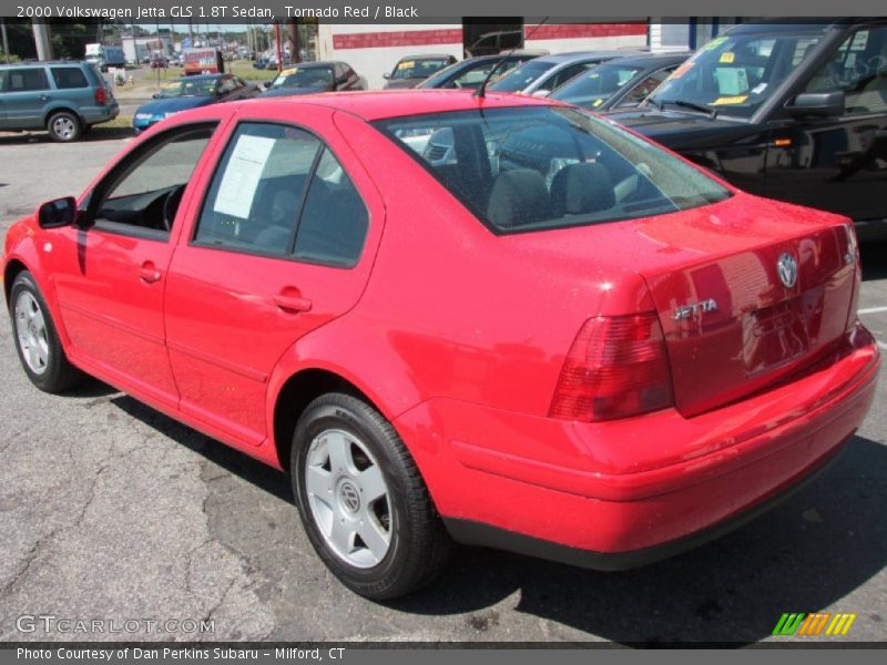 Tornado Red / Black 2000 Volkswagen Jetta GLS 1.8T Sedan