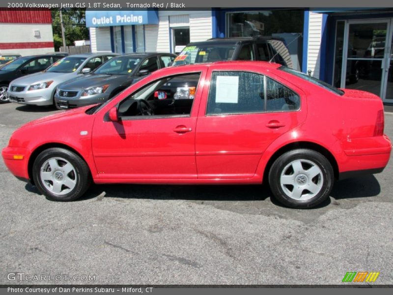 Tornado Red / Black 2000 Volkswagen Jetta GLS 1.8T Sedan