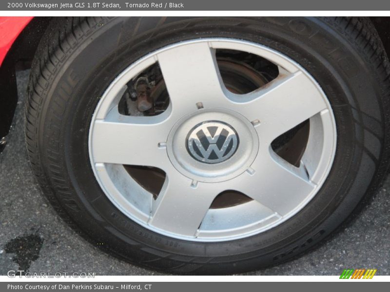 Tornado Red / Black 2000 Volkswagen Jetta GLS 1.8T Sedan