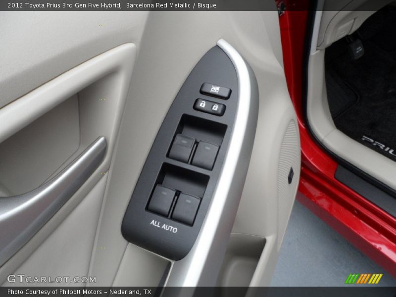 Barcelona Red Metallic / Bisque 2012 Toyota Prius 3rd Gen Five Hybrid