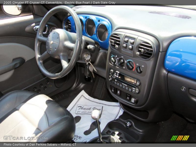 Electric Blue Pearl / Dark Slate Gray 2005 Chrysler PT Cruiser GT Convertible