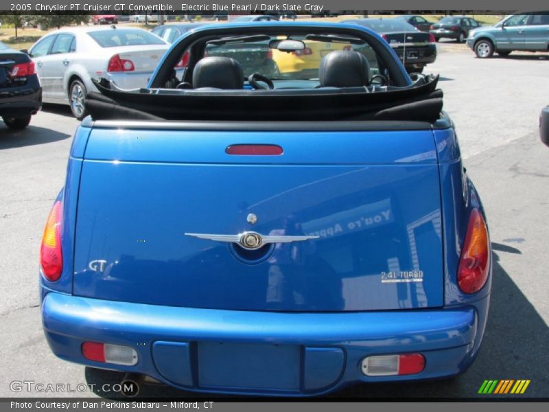 Electric Blue Pearl / Dark Slate Gray 2005 Chrysler PT Cruiser GT Convertible