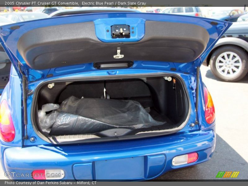 Electric Blue Pearl / Dark Slate Gray 2005 Chrysler PT Cruiser GT Convertible
