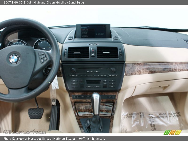 Highland Green Metallic / Sand Beige 2007 BMW X3 3.0si