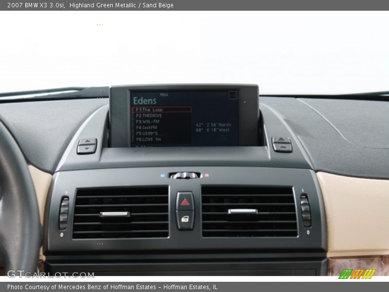 Highland Green Metallic / Sand Beige 2007 BMW X3 3.0si