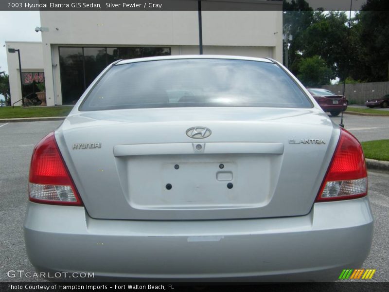 Silver Pewter / Gray 2003 Hyundai Elantra GLS Sedan