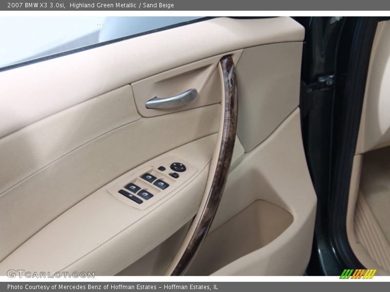 Highland Green Metallic / Sand Beige 2007 BMW X3 3.0si