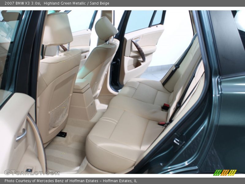 Highland Green Metallic / Sand Beige 2007 BMW X3 3.0si