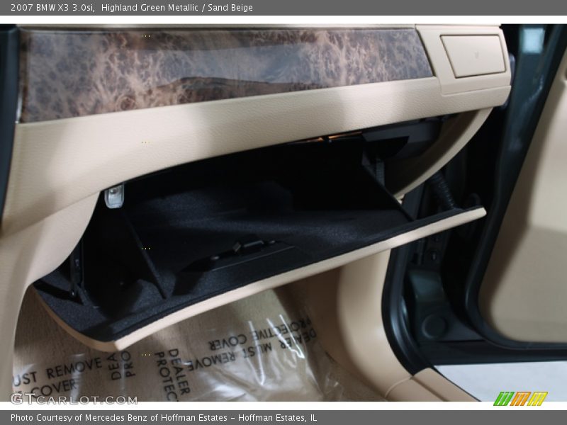 Highland Green Metallic / Sand Beige 2007 BMW X3 3.0si