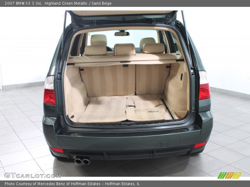 Highland Green Metallic / Sand Beige 2007 BMW X3 3.0si