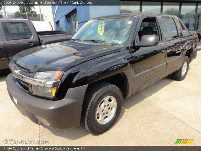 Black / Dark Charcoal 2003 Chevrolet Avalanche 1500 4x4