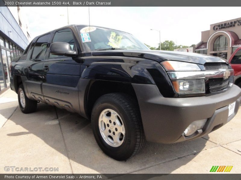 Black / Dark Charcoal 2003 Chevrolet Avalanche 1500 4x4