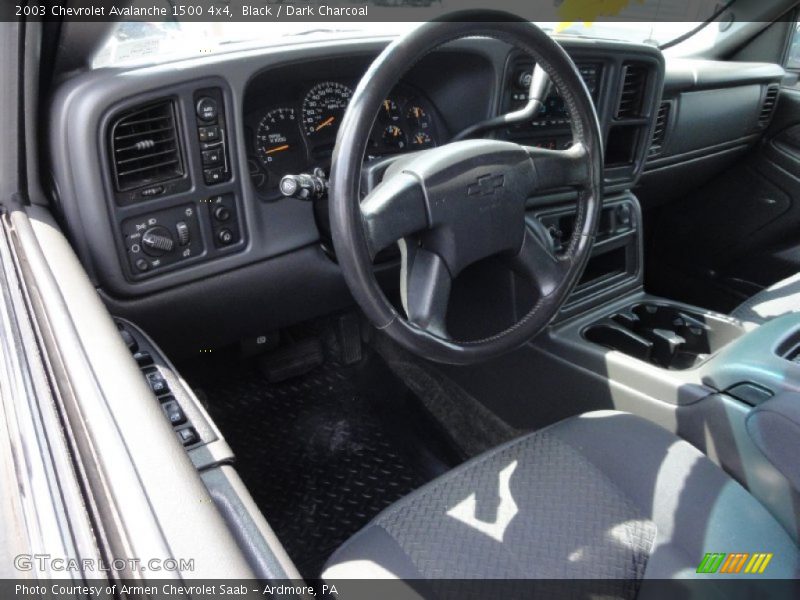 Black / Dark Charcoal 2003 Chevrolet Avalanche 1500 4x4