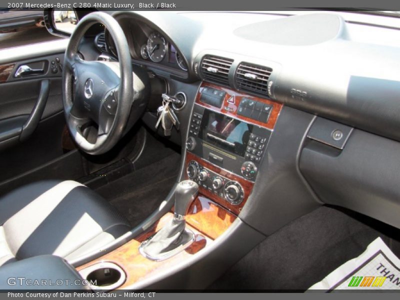 Black / Black 2007 Mercedes-Benz C 280 4Matic Luxury
